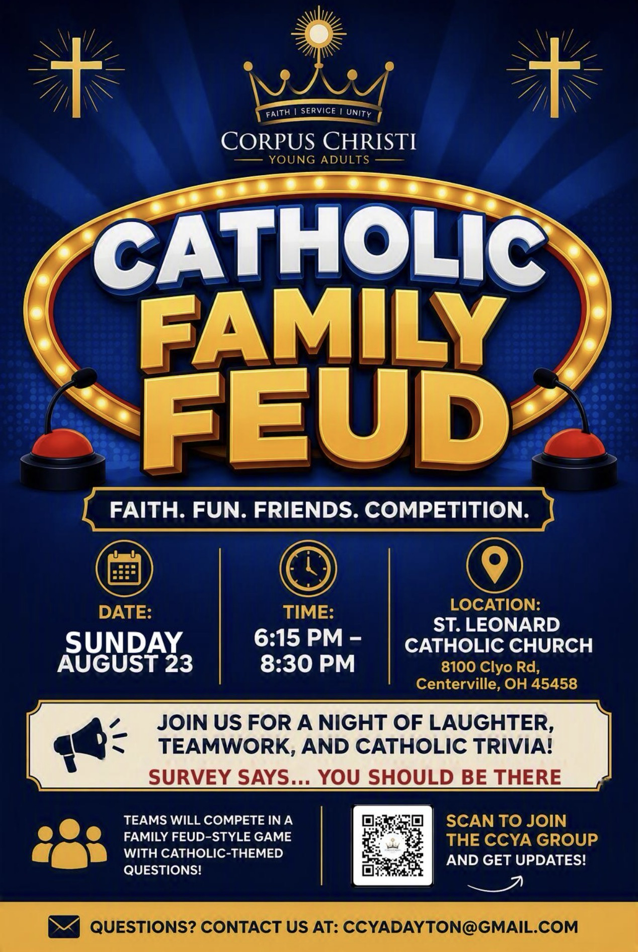 Catholic Family Feud flyer